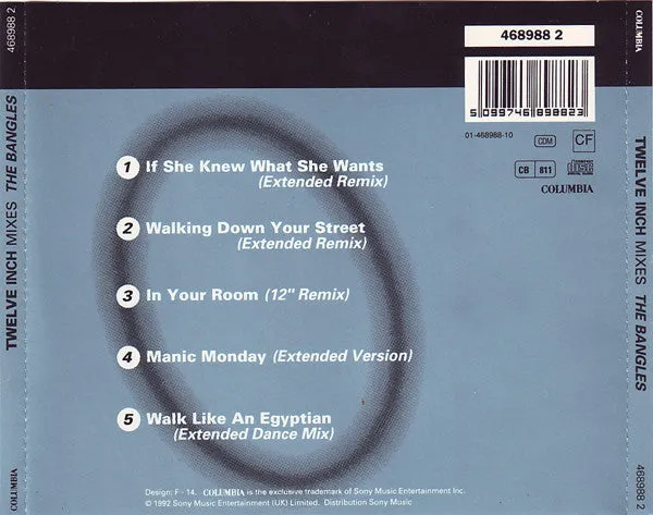 Bangles Twelve Inch Mixes CD compilation remix estesi