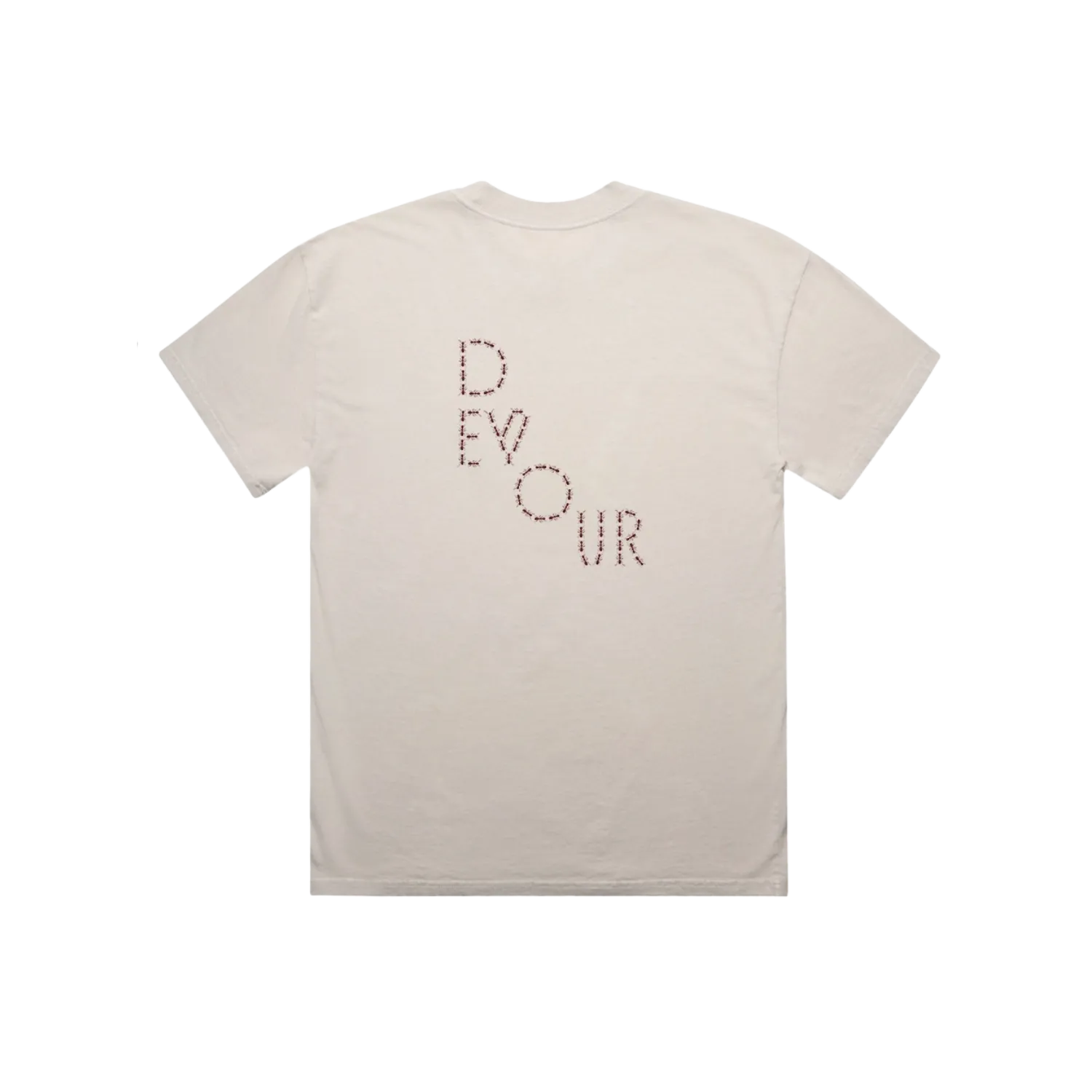 Etta Marcus EP t-shirt ecru Devour logo 200 GSM
