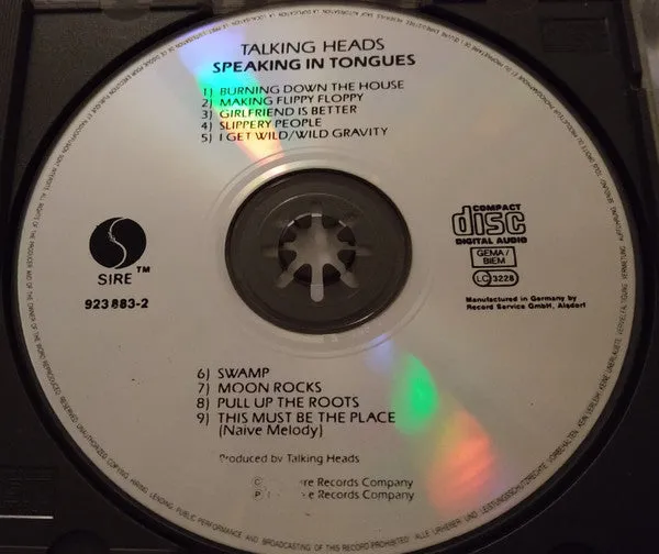 Talking Heads Speaking In Tongues CD album 1983