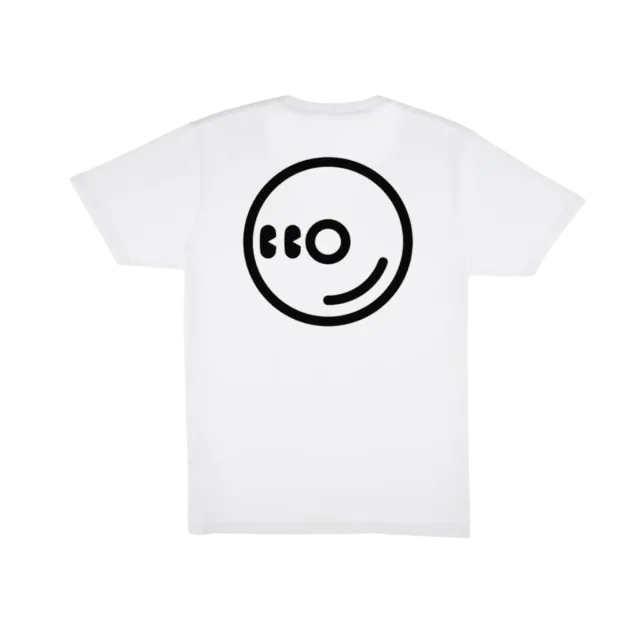 Chaos TEE004 t-shirt bianca con stampa retro