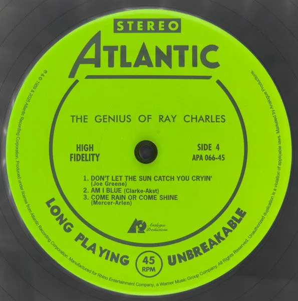 Ray Charles Genius Of Ray Charles 2xLP 180g num