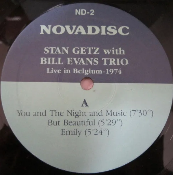 Stan Getz Bill Evans Live In Belgium 1974 vinile LP cool
