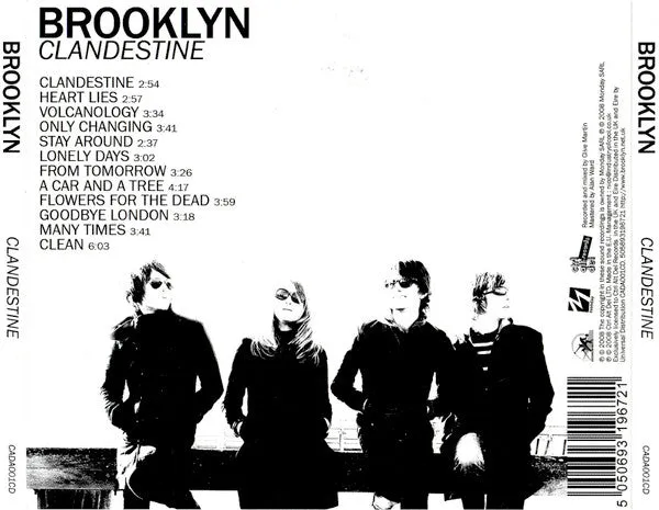 Brooklyn Clandestine CD album indie rock 2008