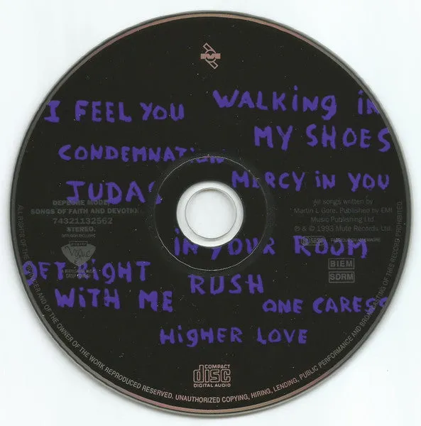 Depeche Mode Songs Of Faith And Devotion CD usato Francia