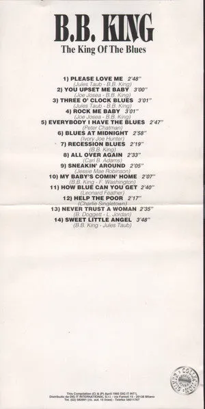 B.B. King The King Of The Blues CD compilation blues