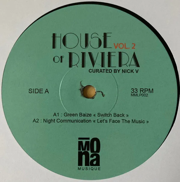Various House Of Riviera Vol.2 doppio vinile 2x12" house italiana