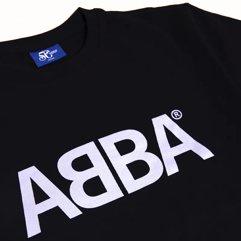 Polydor ABBA Waterloo maglietta nera chrome