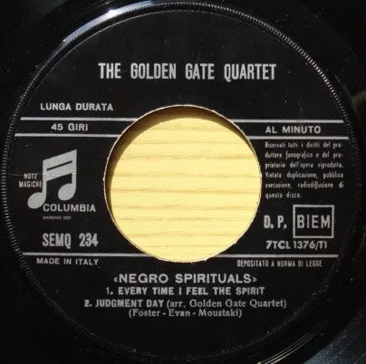 Golden Gate Quartet Negro Spirituals 7" EP gospel '67