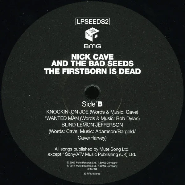 Nick Cave Bad Seeds The Firstborn Is Dead LP ristampa Mint