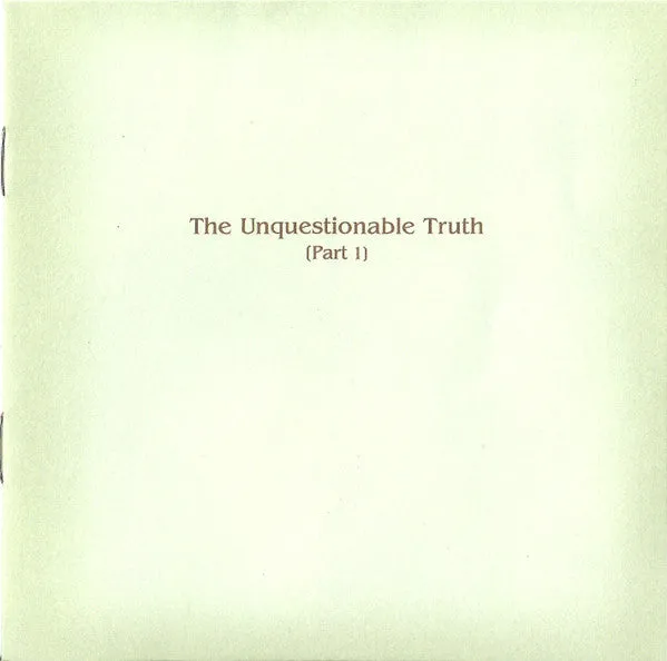 Limp Bizkit Unquestionable Truth Part 1 CD digipak