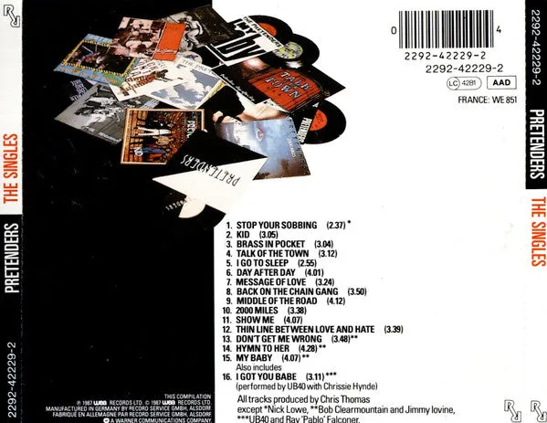 Pretenders Best Of The Singles CD usato VG+ new wave