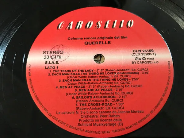 Peer Raben Querelle LP vinile colonna sonora