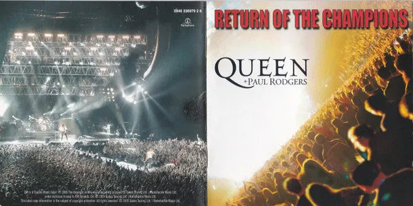 Queen Paul Rodgers Return Champions 2 CD live