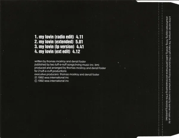 En Vogue My Lovin CD singolo VG+ new jack swing