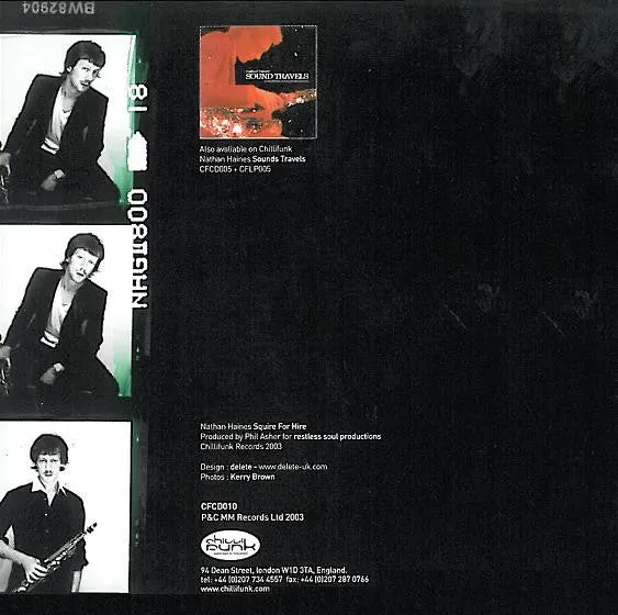 Nathan Haines Squire For Hire CD album UK 2003