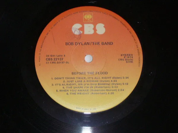 Bob Dylan Band Before The Flood 2xLP vinile gatefold
