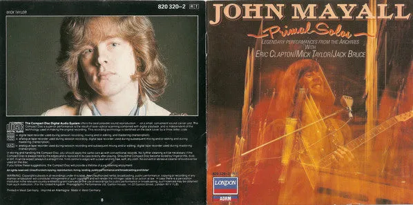 John Mayall Primal Solos CD album rimasterizzato dal vivo