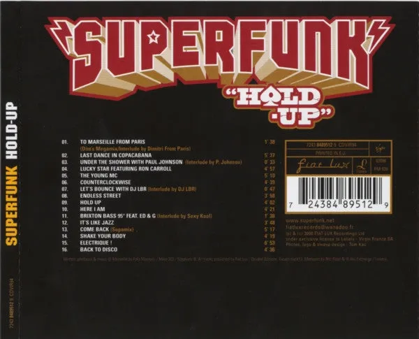 Superfunk Hold Up CD album house french touch
