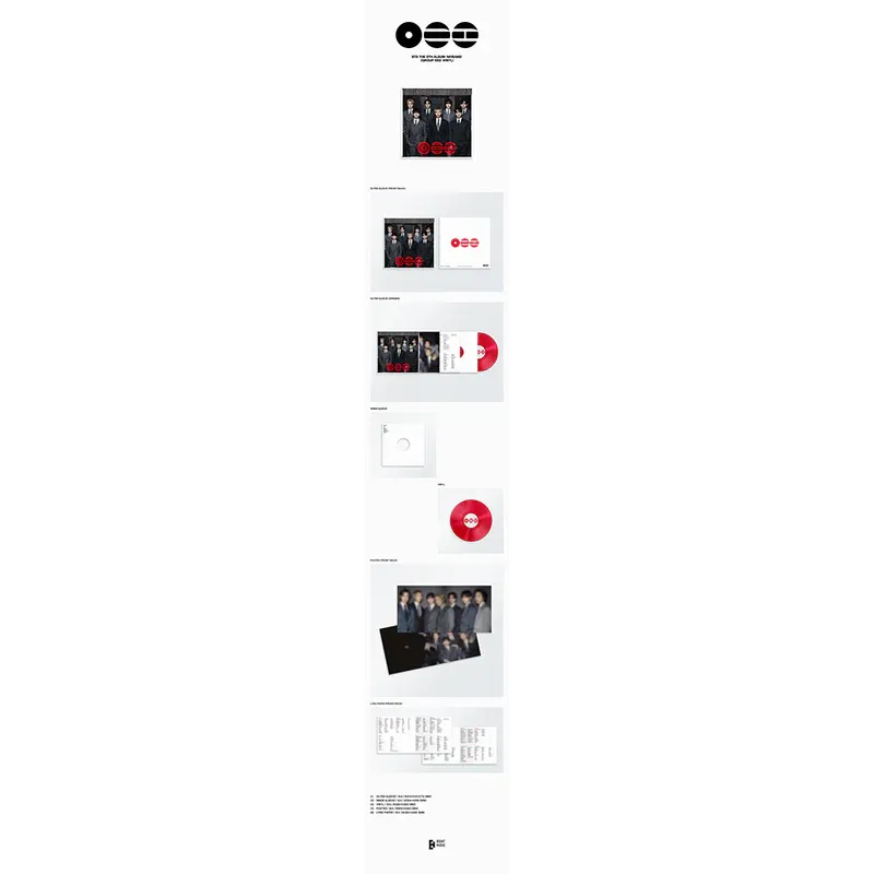 BTS ARIRANG Vinile LP Group Red Vinyl 12"