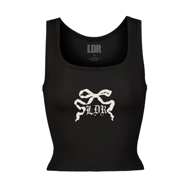 Lana Del Rey canotta nera LDR Ribbon top cotone