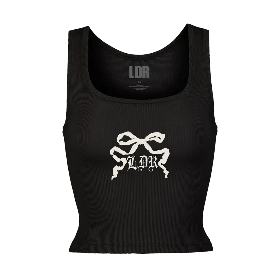Lana Del Rey canotta nera LDR Ribbon top cotone