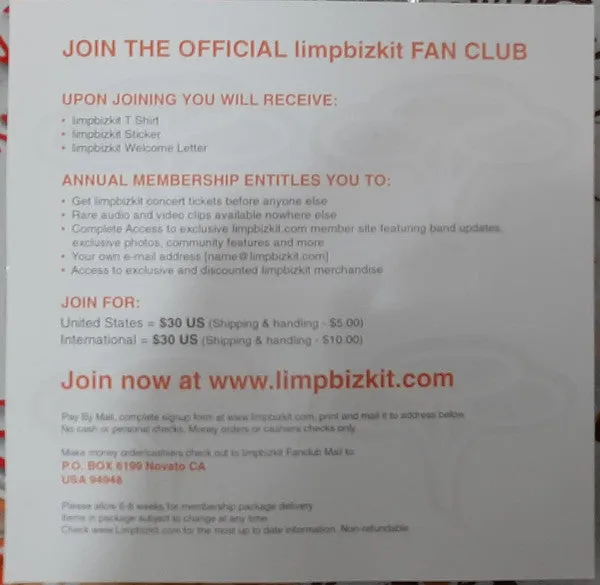 Limp Bizkit Results May Vary CD album nu metal