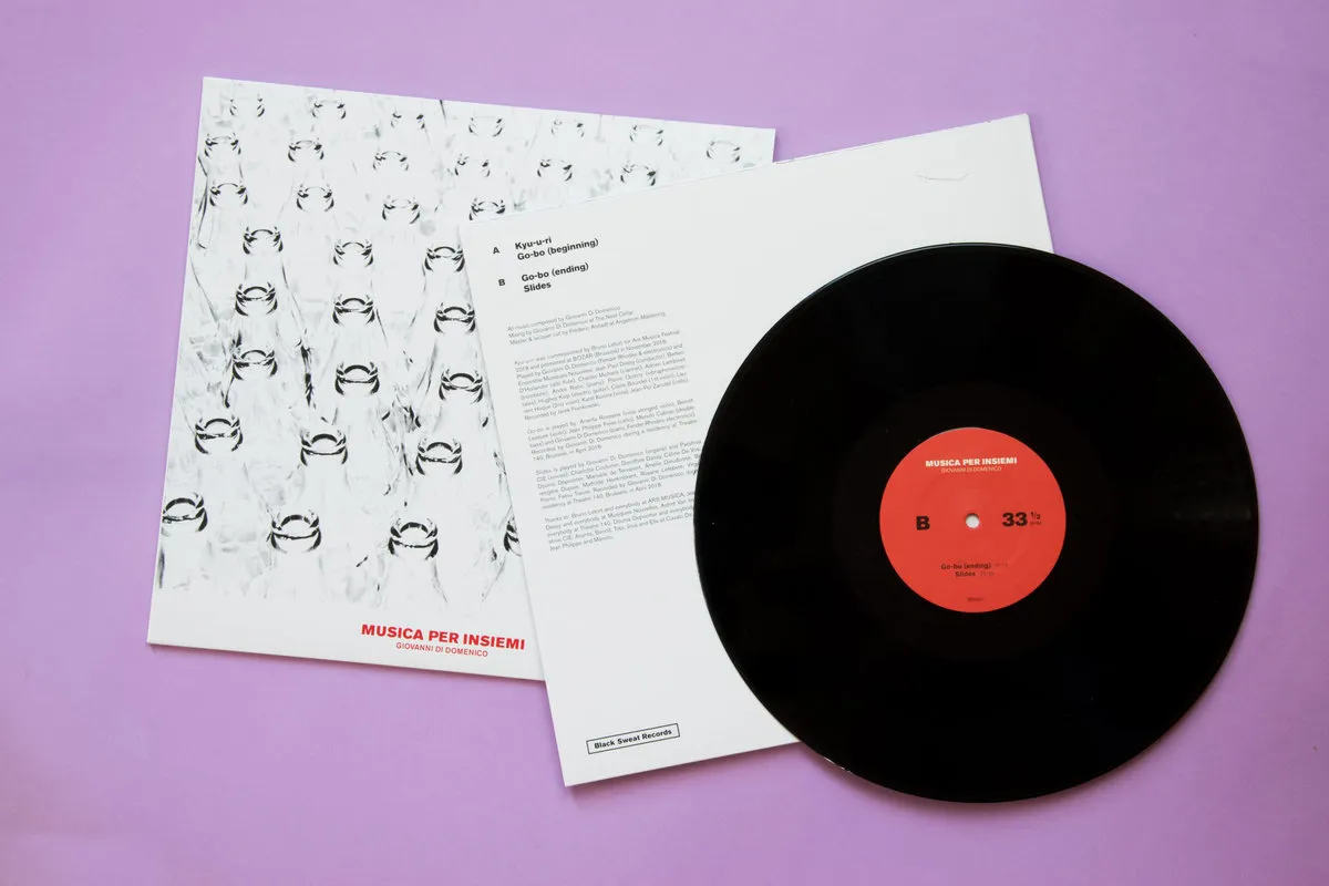 Black Sweat Di Domenico Musica Per Insiemi Vinile LP piano