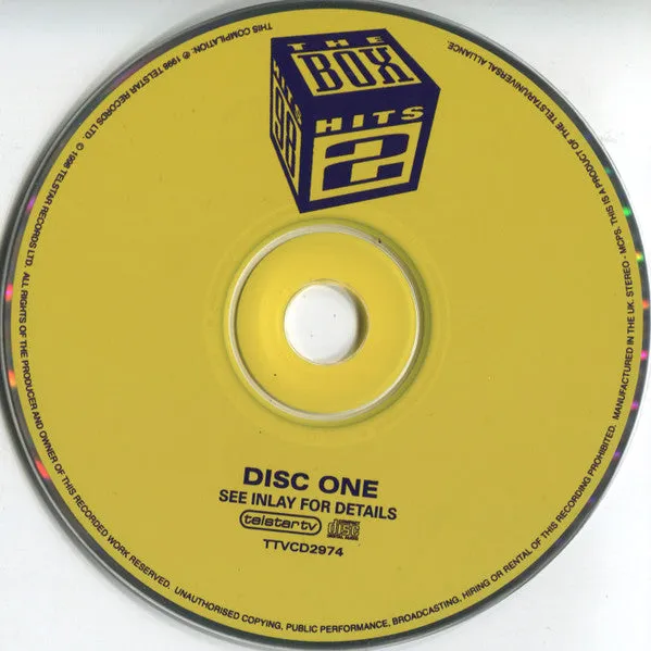 Various Box Hits 98 Volume 2 doppio CD compilation eurodance