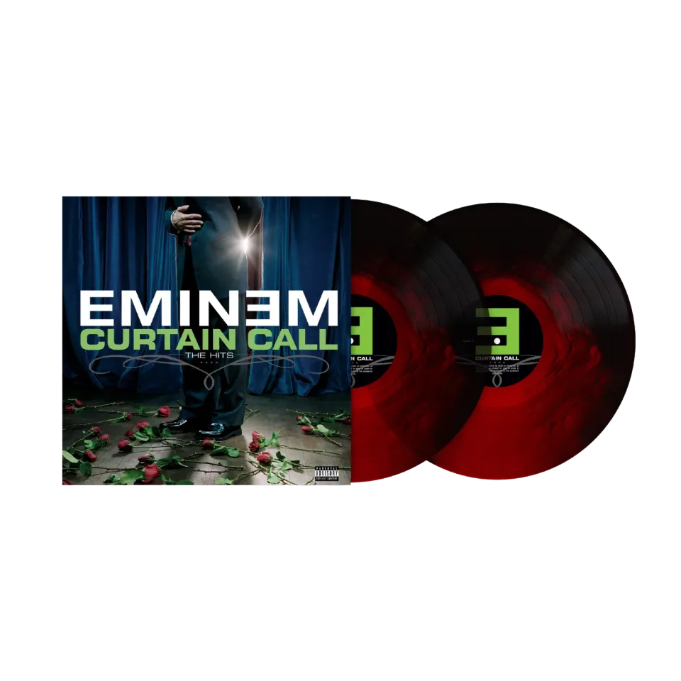 Polydor Eminem Curtain Call vinile 2LP rosso petalo hits