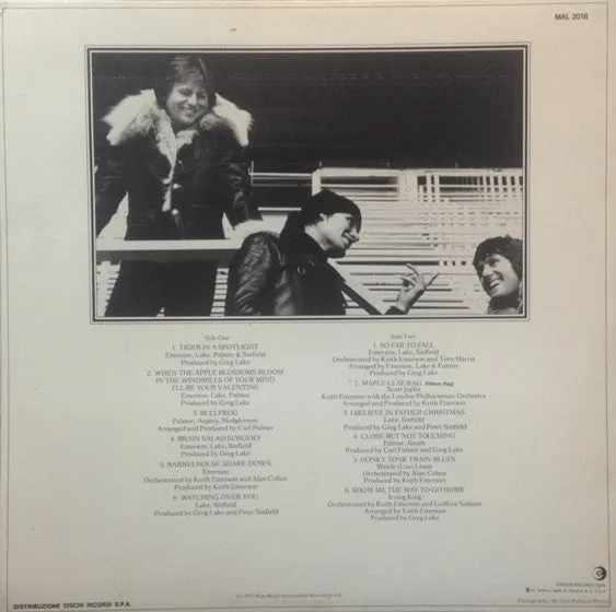 Emerson Lake Palmer Works Volume 2 vinile LP prog