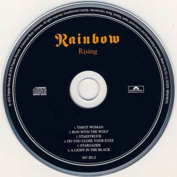 Rainbow Rising CD album remaster hard rock