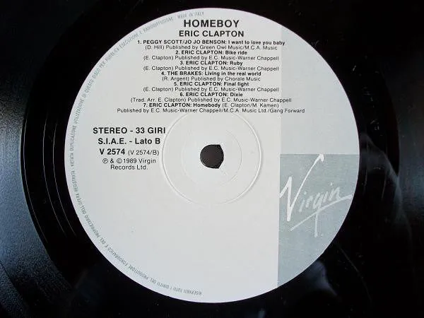 Homeboy Colonna Sonora LP usato blues rock Clapton
