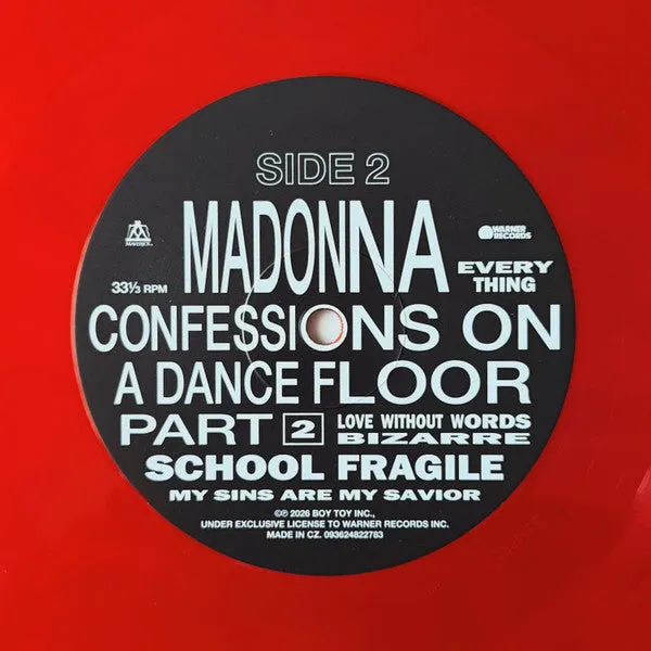 Madonna Confessions II LP Vinile Mixato Colorato Dance