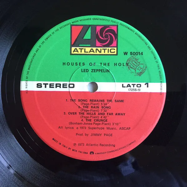 Led Zeppelin Houses Of The Holy LP ristampa gatefold
