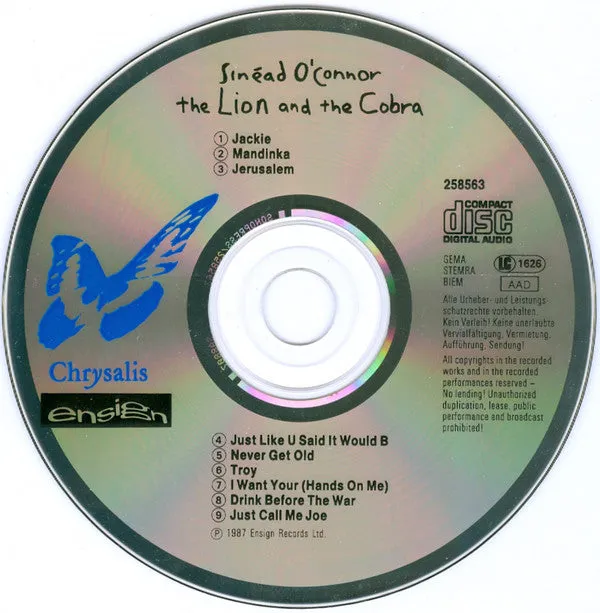 Sinéad O'Connor The Lion And The Cobra CD usato
