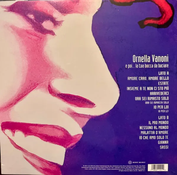 Ornella Vanoni E Poi La Tua Bocca Da Baciare vinile LP 180g