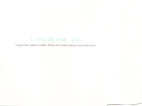 Cher One By One CD singolo promo Germania 1995