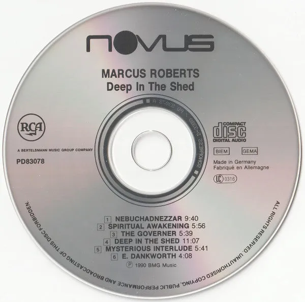 Marcus Roberts Deep In The Shed CD jazz NM