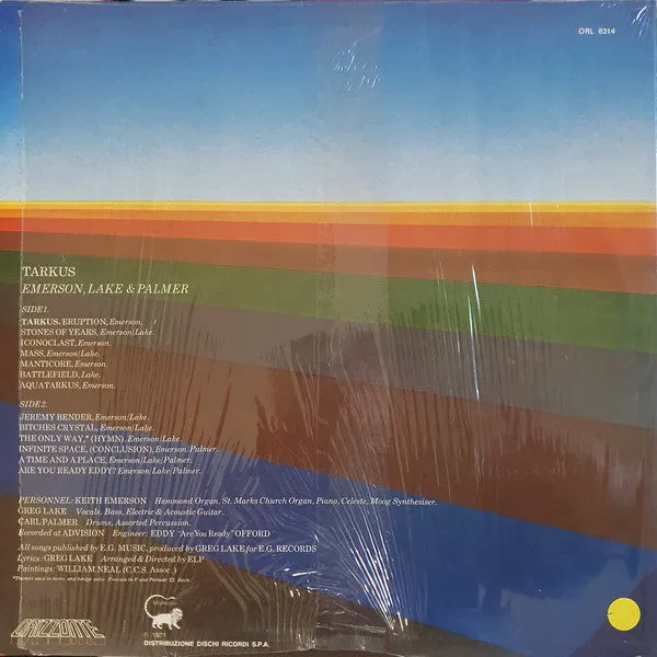Emerson, Lake & Palmer Tarkus LP ristampa usato VG+