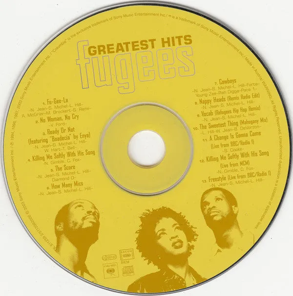 Fugees Greatest Hits CD compilation hip hop soul