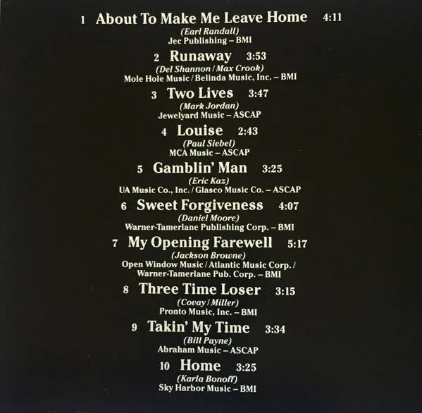 Bonnie Raitt Sweet Forgiveness CD rimasterizzato blues