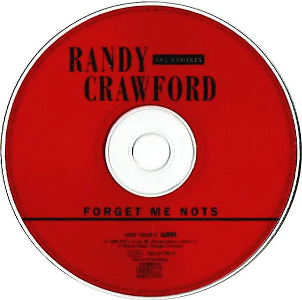 Randy Crawford Forget Me Nots CD maxi remix house