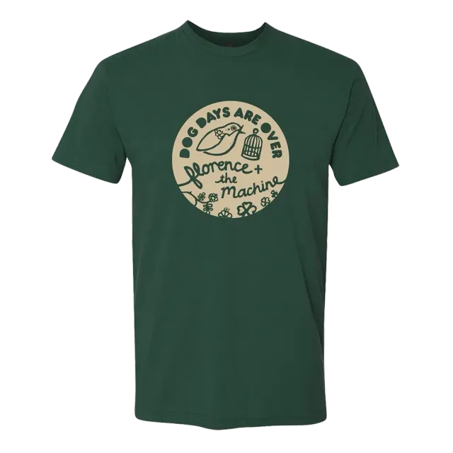 Polydor Records Dog Days T-shirt verde esclusiva webstore