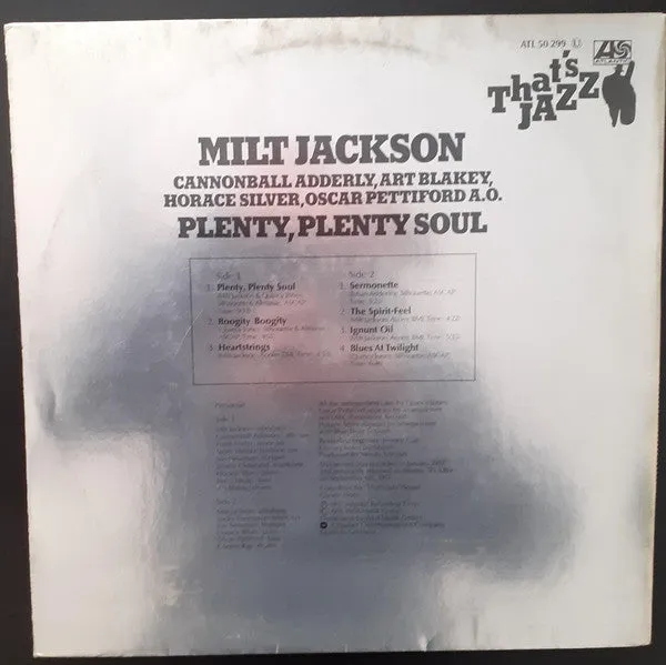 Milt Jackson Plenty, Plenty Soul vinile LP gatefold usato NM