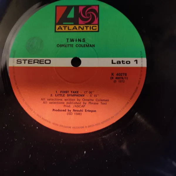 Ornette Coleman Twins LP vinile free jazz