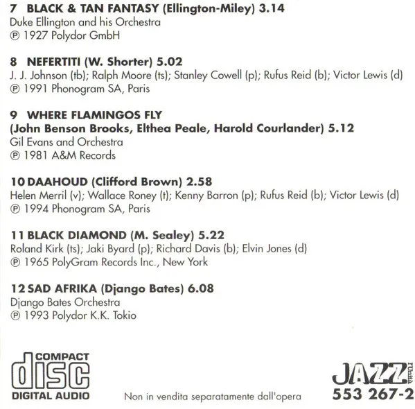 Various L’Africa Nel Jazz A Night In Tunisia CD compilation