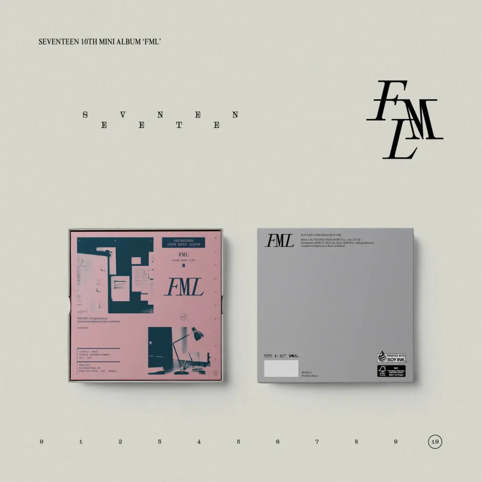SEVENTEEN FML cofanetto CD Carat ver. 13 versioni book 166mm