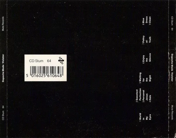 Depeche Mode Violator CD edizione italiana 1990 synth-pop NM