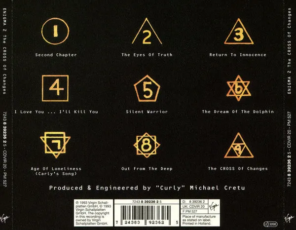 Enigma The Cross Of Changes CD ambient 1993