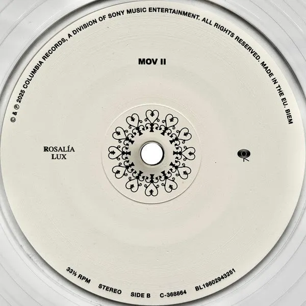 Rosalía Lux doppio vinile 2xLP edizione Cry